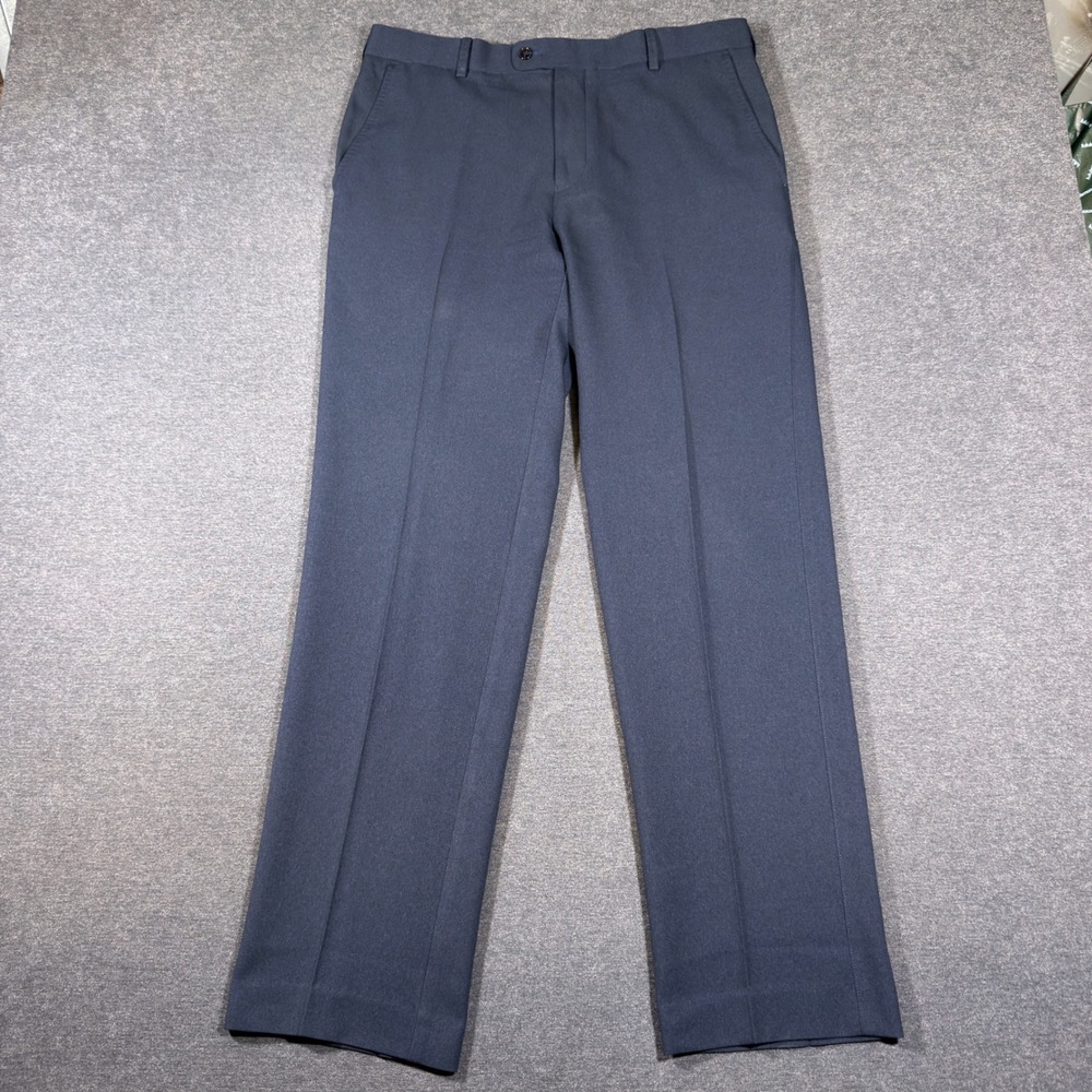 Peter Millar Pants Mens 34x32 Navy Blue Crown Sport Performance Dress Trousers